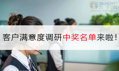 興千田問(wèn)卷調(diào)查 | 中獎(jiǎng)名單來(lái)嘍！